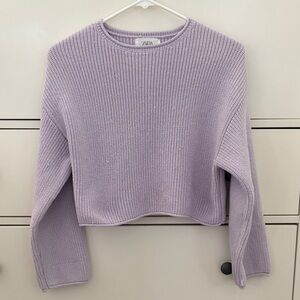 Zara Light Purple Knit Top